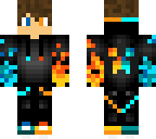 cute fire and water boy
