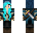 hooded light blue  rouge girl 