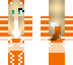 orange cat girl