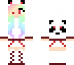rainbow haired panda girl