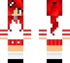 red hair girl in school uniform