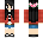 flower plaided girl
