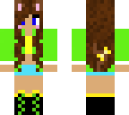 fluro cat girl