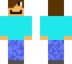 a mii in a blue shirt