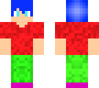 blue hair boy