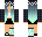 blue hair broken leg
