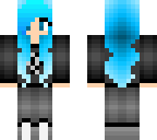 blue haired girl