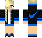blue nike girl