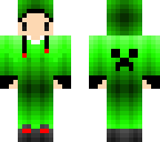 chibi creeper onsie boy