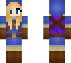 female blue link