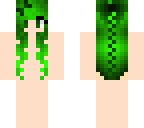 green - straight braid
