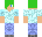 green hair man