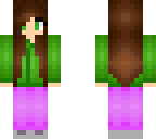 shaded green hoodie girl