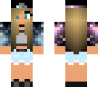 blue and purple galaxy girl