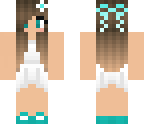 Blue and White Girl | Minecraft Skin