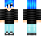 blue haired boy