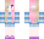 cute pink and blonde girl