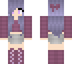 dark purple spring girl