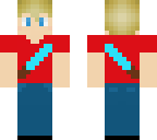 diamond sword blonde boy