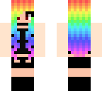 emo rainbow girl