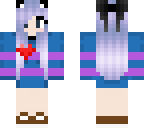 frisk with purple hair