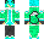 kawaii emerald wolf