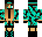 light blue army girl
