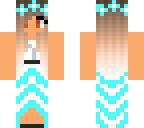 my skin in a blue dress