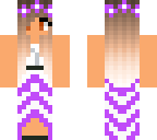 my skin in a purple dress