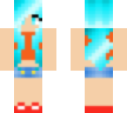 orange and blue teenager - girl