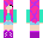 pink and pruple coton candy girl