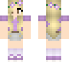 purple spring girl