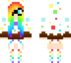 rainbow cake nerd girl