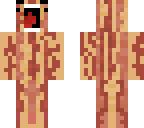 yeling bacon with arm