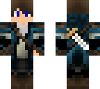 blue eyed swords man with equipable gear
