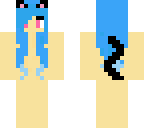 blue haired neko base