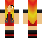 fixed fiery hair girl