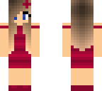 girl with red dress