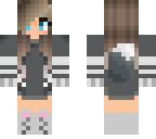 gray wolf girl sweater