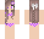 lilac checkered bikini