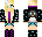 purple and blue gurl