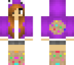 purple girl shaded hair