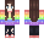 rainbow sweater girl