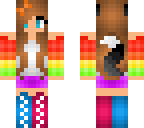 rainbow werewolf girl twin