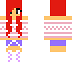 red hair winter girl