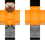 steve hoodie orange