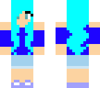 summer blue girl