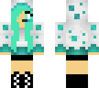 teal cake girl with headset