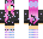 winter cat girl