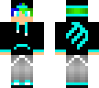 blue guy green hair
